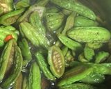 Hình bước làm 1 của món Khổ Qua Đèo Kho Tiêu Chay
