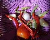 Foto langkah ke 3 dari resep Sambal Terong Tongkol Suwir.