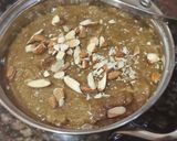 A picture of step 7 of Almond milk, corn,Ragi halwa with jaggery.