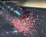 A picture of step 1 of Beef Carpaccio.