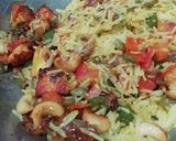 A picture of step 7 of Shahi Navratan Pulao.