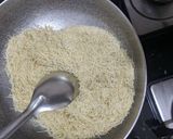 A picture of step 1 of Vegetable kichdi.