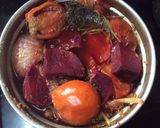 A picture of step 2 of Mix veg soup.