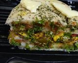 A picture of step 4 of Paneer kulcha pepperiza.