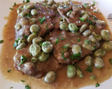 Foto del paso 8 de la receta: Fricandó de ternera en salsa con habitas babby