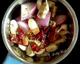 A picture of step 1 of Aloo potol rasa (Odia style potato pointed gourd curry).