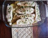 Foto del paso 6 de la receta: Lomitos de Merluza al horno sobre lecho de patatas y hortalizas
