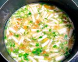 Hình bước làm 2 của món Canh nấm nấu đậu hũ non
