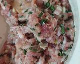 Hình bước làm 1 của món Chả lá xương sông
