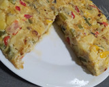 Foto del paso 4 de la receta: Mega Tortilla de patatas y verduras🍆🌶️🥔🥚