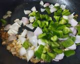 A picture of step 2 of Crispy Chilli Garlic Chickpeas.