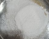 A picture of step 1 of Dalgona coffee macaroons.