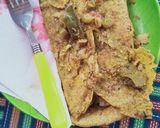 A picture of step 2 of Saag and Barley dosa.