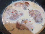 Carre de cerdo con verduritas a la crema