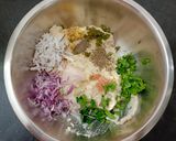 A picture of step 2 of Meduwada / Sambhar wada.