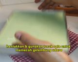 Foto langkah ke 5 dari resep Pandan Melaka Cheesecake Tanpa Terigu (bisa oven/kukus) all in one method.