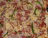 A picture of step 8 of Homemade Beef brawn pizza#moms recipe.