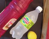 A picture of step 1 of Rose lemon Mojito.