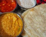 A picture of step 5 of Poori platter.