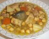 Foto del paso 14 de la receta Garbanzos en cocción y carne guisada