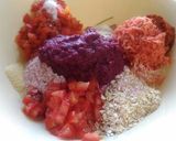 A picture of step 2 of Beetroot Oats Healthy Chilla.