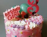Foto langkah ke 10 dari resep Moist rainbow cake (cake pelangi lembut).