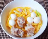 Hình bước làm 4 của món Bánh canh bí đỏ