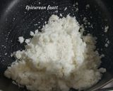 A picture of step 1 of Dudh Puli Rice dumplings cooked in milk.