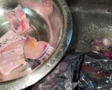A picture of step 1 of Masala fish fry.