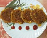 A picture of step 10 of Broken wheat vegetable cutlet.