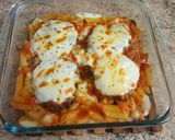 Foto del paso 8 de la receta Pechuga rebozada con pasta al horno