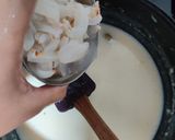 A picture of step 3 of Lychee kheer.
