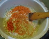 Sütőtökös vöröslencsés rizottó camemberttel recept fázis 2 fotója