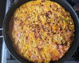 Foto del paso 5 de la receta: Tortilla de pasta, pollo y más