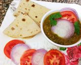 A picture of step 9 of Green gram with low spices and whole wheat flour chapati.