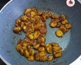 A picture of step 3 of Dry taro sabzi (Arbi k gutkhe).