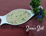 A picture of step 4 of Hyderabadi Maash ki Daal with Methi.