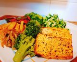 Foto del paso 11 de la receta Pollo al limón con verduras al vino y espaguetis de calabacín