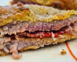 Foto del paso 6 de la receta: Cachopo relleno de pimientos del piquillo, queso y jamón