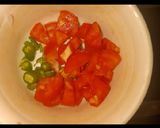 A picture of step 3 of Lentil veg dalia/porridge.