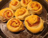 Foto del paso 4 de la receta: Pan casero, relleno de jamón y queso 🙃