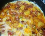 A picture of step 7 of Omelet with lachadar paratha.