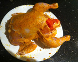 A picture of step 4 of Roasted chicken with rice and veg.