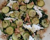 Foto del passaggio 1 della ricetta Pizza rustica zucchine,spinaci, mozzarella e bacon