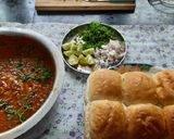 A picture of step 10 of Winter vegetables Mumbai style spicy masala pav bhaji.