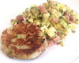 A picture of step 6 of Peppered Potato Cakes.