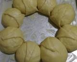 Roti Sobek Eggless Motif Bunga langkah memasak 7 foto