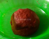 Foto langkah ke 5 dari resep Donat Red Velvet Tanpa Kentang Takaran Sendok.