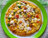 A picture of step 5 of Cheesy Omelette Pizza.