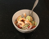 A picture of step 2 of Shrimp and Cucumber Salad Lettece Wraps.